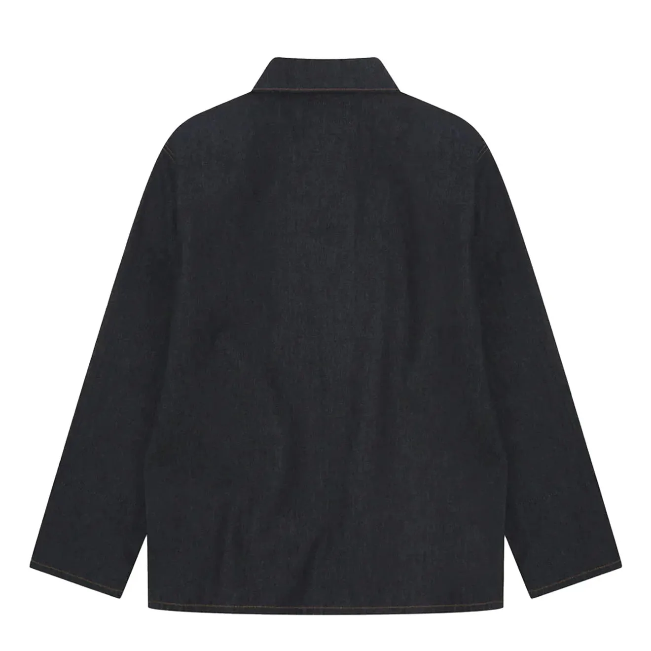 Limited Edition Offer Uskees Denim Buttoned Overshirt Raw Orta Denim