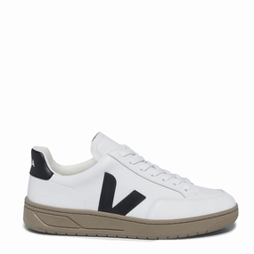 Veja V-12 Leather Extra White / Black / Dune Shop Save Today