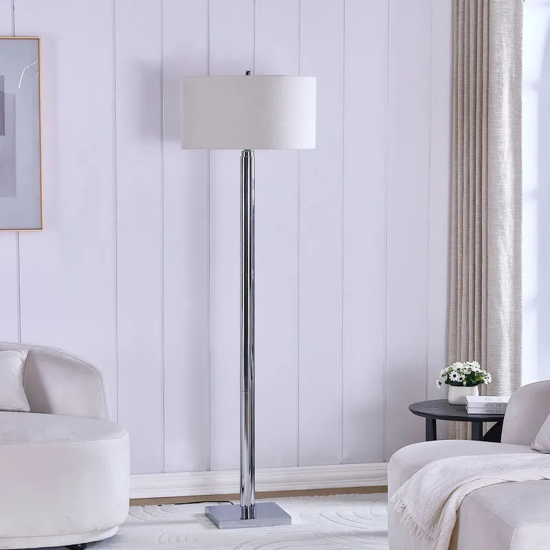 Vela Chrome Floor Lamp