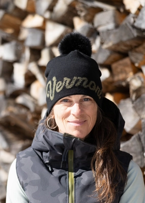 MustHave Gift Ideas Limited Time Discount Vermont Cursive Midi Faux Fur Pom Beanie