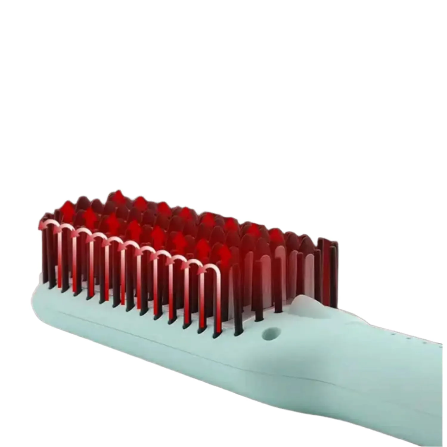 VGR Ionic Hair Straightener Brush, 5 Settings Ceramic Heating, Green