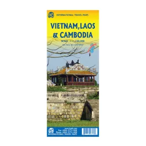 Limited Time Sale Vietnam, Laos And Cambodgia Map - Itmb