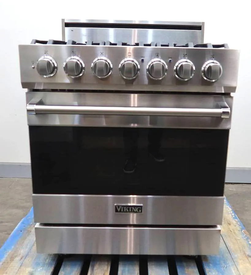 Viking 3 Series 2021 30" 5 Sealed Burners Freestanding Gas Range RVGR33025BSS