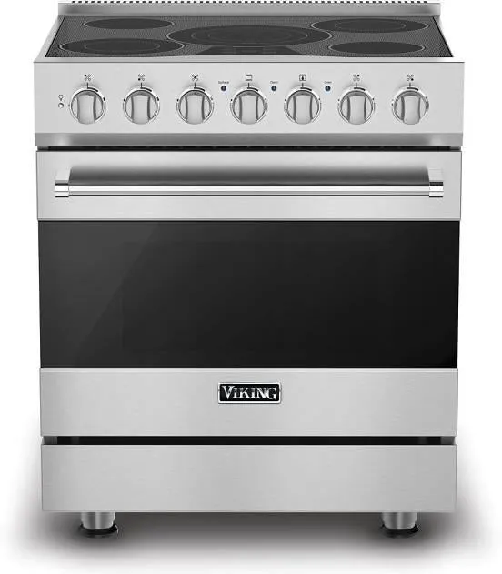 Viking 3 Series '22 30" 4.7 c.f 5 element Self-Clean Electric Range RVER33015BSS