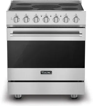 Viking 3 Series '22 30" 4.7 c.f 5 element Self-Clean Electric Range RVER33015BSS