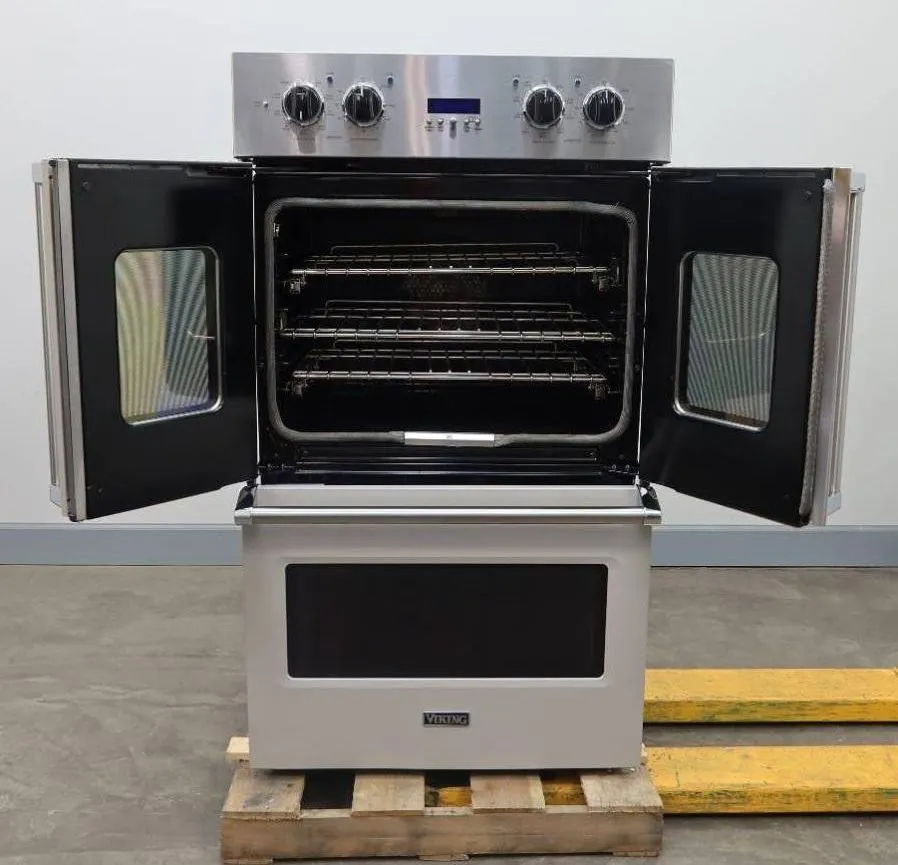 Viking 7 Series 30 Inch Grey Double Convection Electric Wall Oven VDOF7301PG