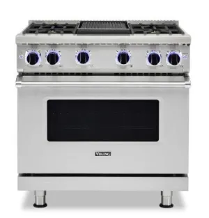 Viking 7 Series 36" SS Freestanding Professional 2021 Gas Range VGR73624GSS