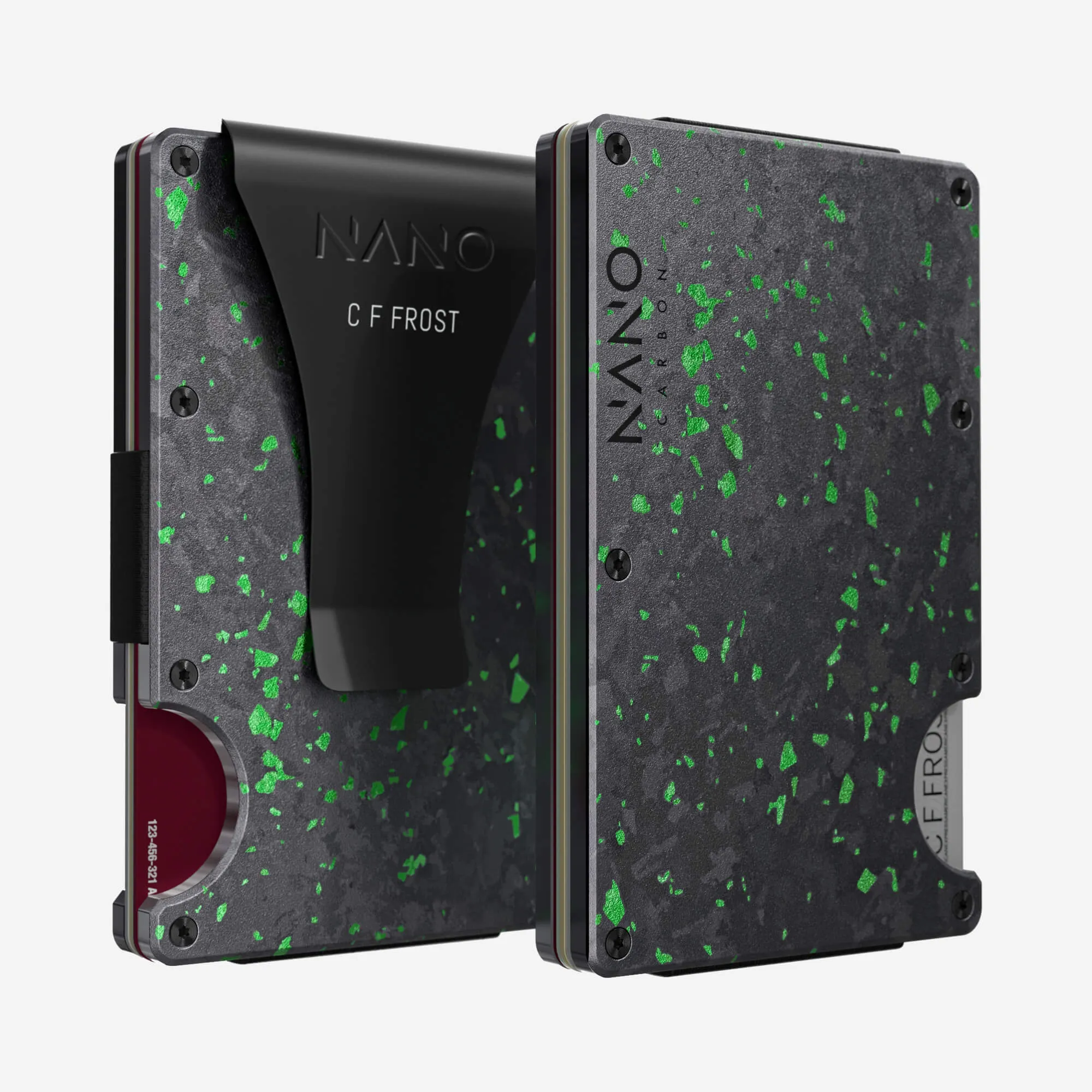 Personalised Money Clip Wallet (Nero/Verde) Shop Smart Deals