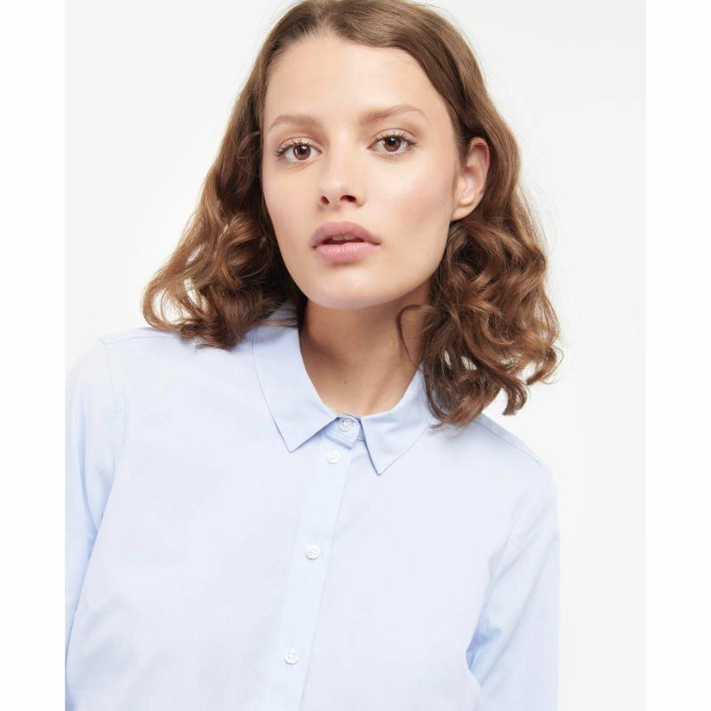 Grab It Before Gone Barbour Derwent Ladies Shirt - Pale Blue/Indigo Tartan