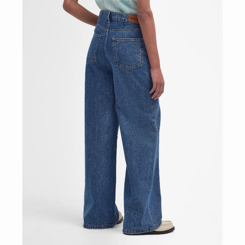 Trending Hot Picks Special Offer Inside Barbour Maisie Wide Leg Ladies Jeans - Authentic