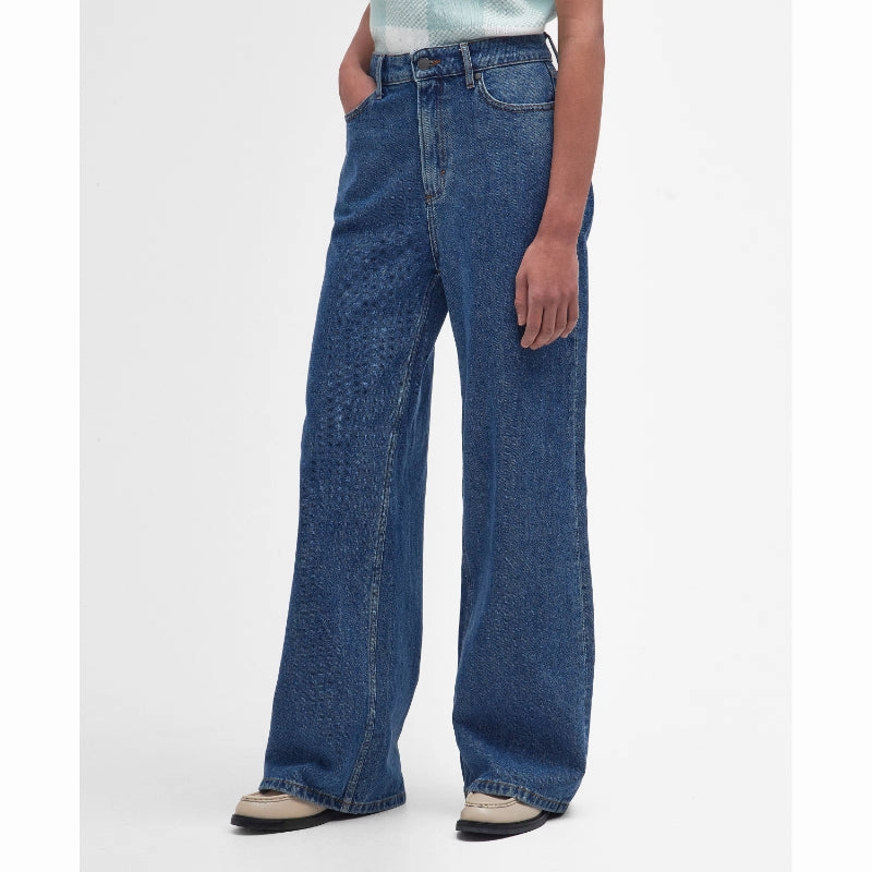 Best Deal Alert Barbour Maisie Wide Leg Ladies Jeans - Authentic