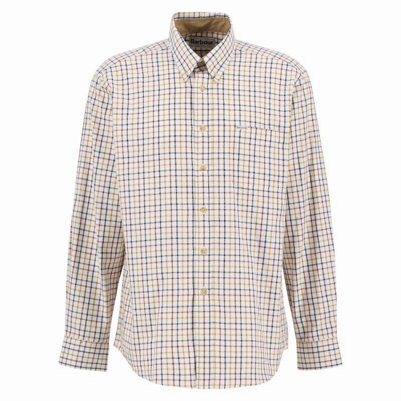 Shop the Savings Now Grab Your Hot Pick Barbour Sporting Tattersall Regular Mens Shirt - Copper