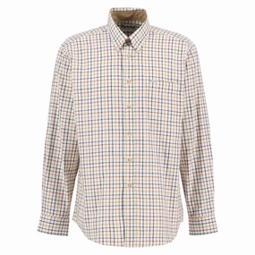 Shop the Savings Now Grab Your Hot Pick Barbour Sporting Tattersall Regular Mens Shirt - Copper