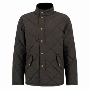 Hot Offer Ending Soon Barbour Winter Shoveler Mens Quilted Jacket - Dark Olive