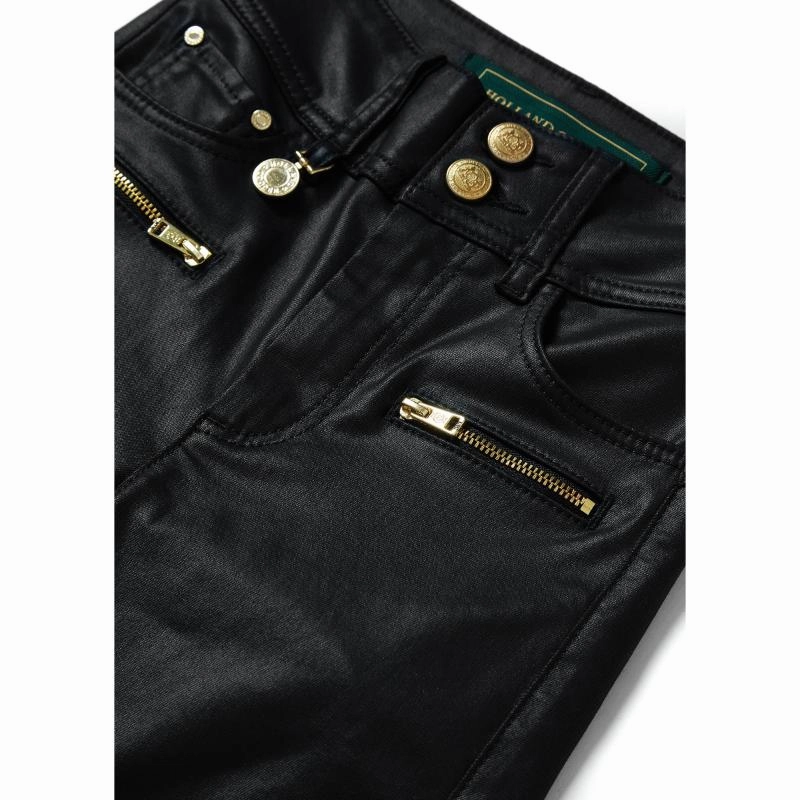 Hot Discount Deal Holland Cooper Ladies Coated Jodhpur Jean - Black
