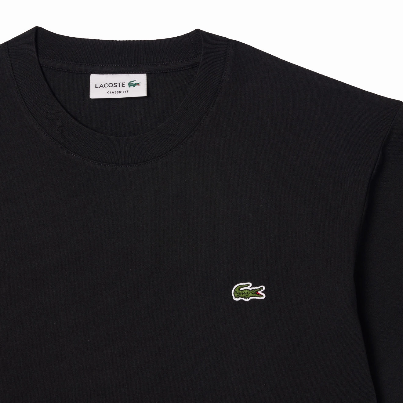 Lacoste Classic Fit Cotton Jersey T-Shirt Black Instant Hot Deal Best Seller Discount