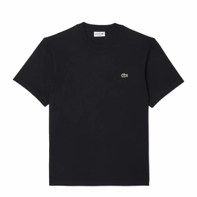 Lacoste Classic Fit Cotton Jersey T-Shirt Black Shop the Savings Dont Miss This Steal