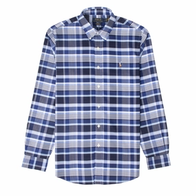 Polo Ralph Lauren Custom Fit L/S Check Shirt Navy Multi Dont Miss This Steal