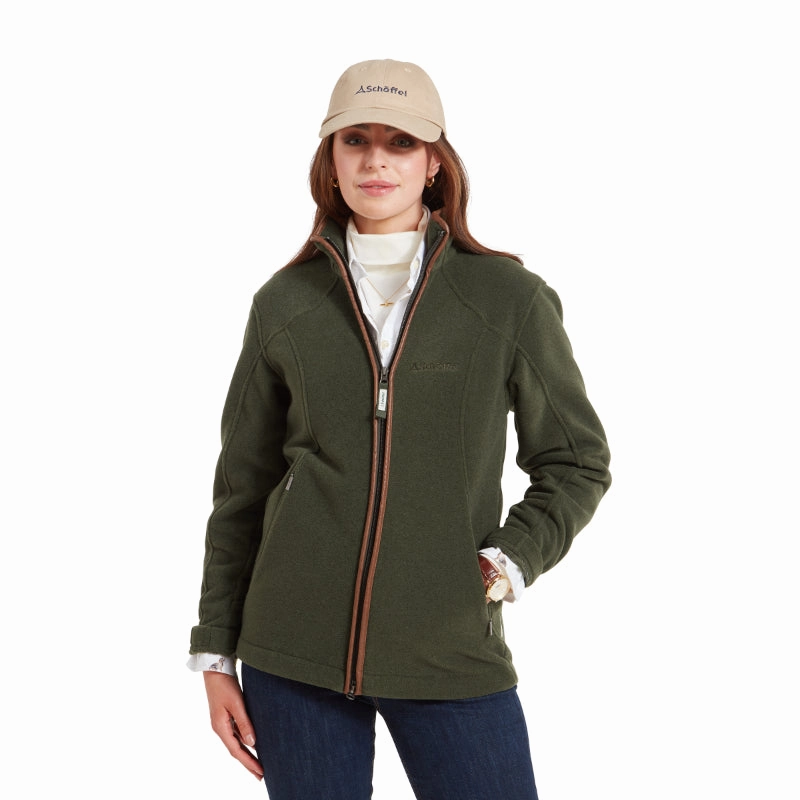 Save Big Online Schoffel Burley Ladies Fleece Jacket - Forest
