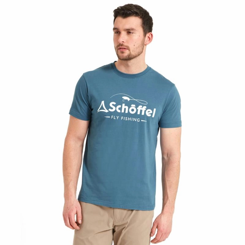 Schoffel Tyne Mens T-Shirt - River Blue Todays Special Savings