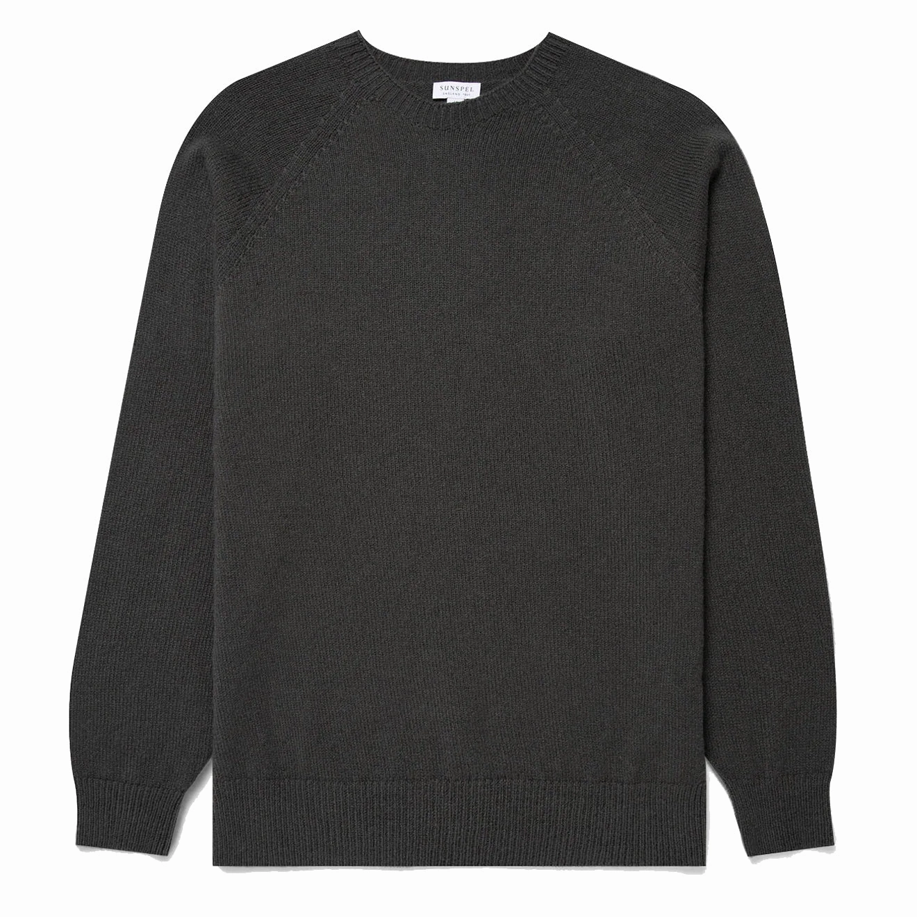 Sunspel Lambswool Crew Neck Drill Green Trending Now Offer Hot Deals Today