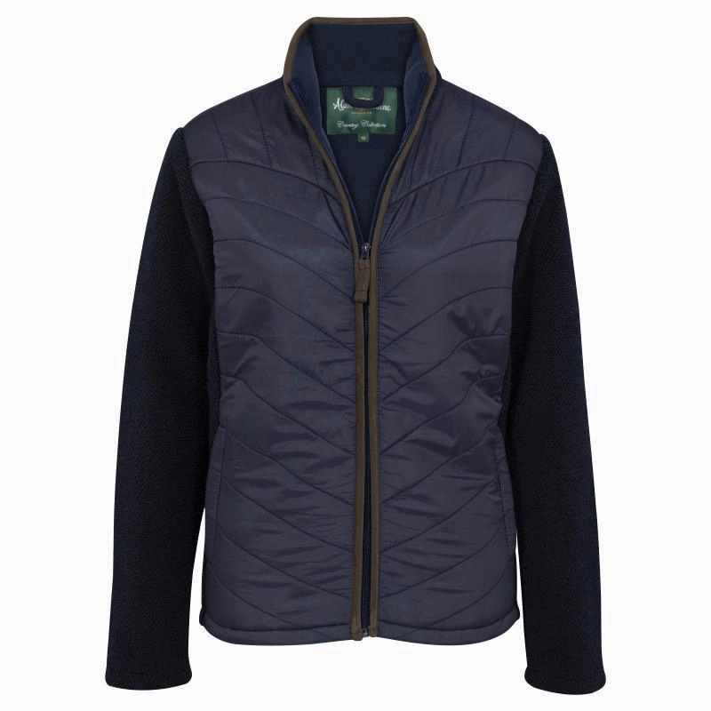 Instant Savings Deal Alan Paine Highshore Ladies Quilted Jacket - Dark Navy