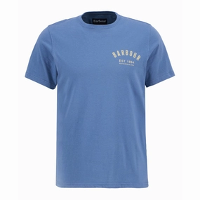 Surprise Discount Today Clearance Event Alert Barbour Preppy Mens T-Shirt - Force Blue
