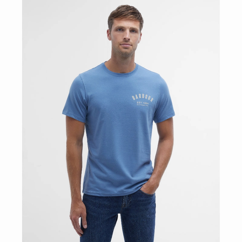 Flash Offer Today Barbour Preppy Mens T-Shirt - Force Blue