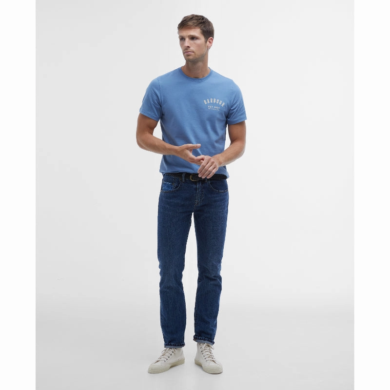 Flash Offer Today Barbour Preppy Mens T-Shirt - Force Blue
