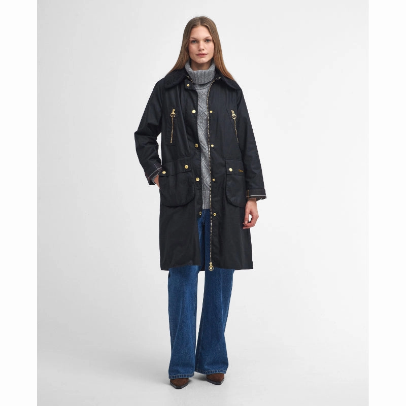 Shop Grab Offer Todays Steal Barbour Ebberston Wax Ladies Jacket - Black/Classic