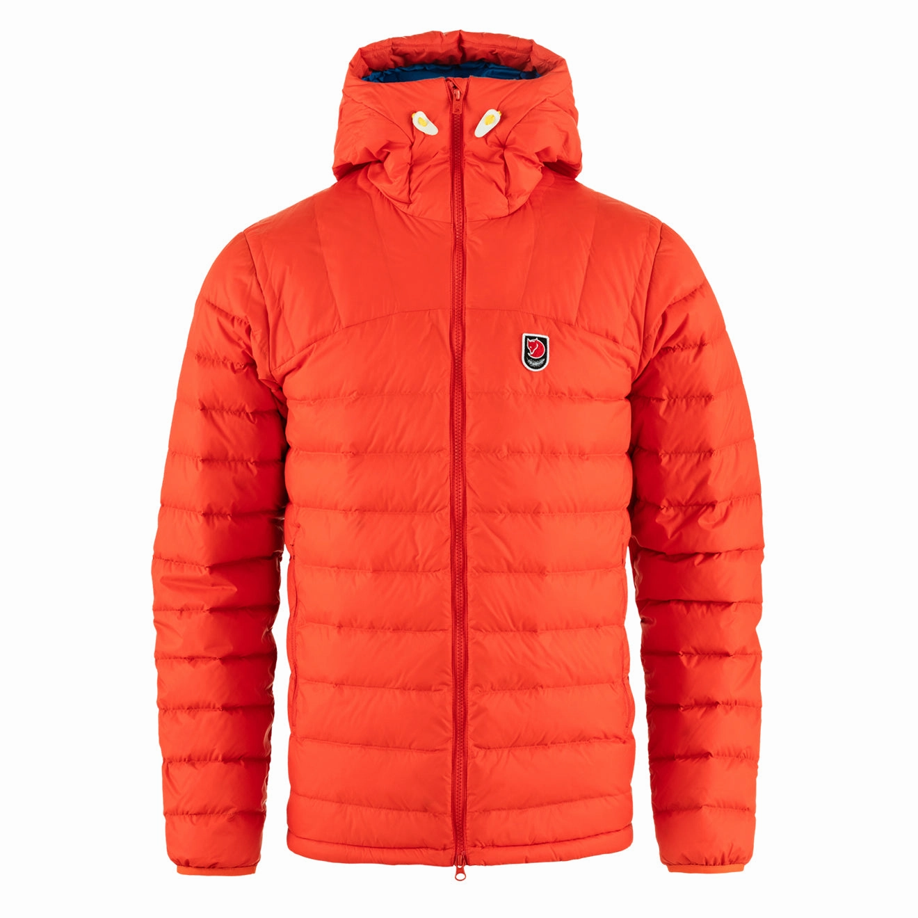 Fjallraven Expedition Pack Down Hoodie Flame Orange / Un Blue GiftWorthy Sale Dont Miss Todays Deal