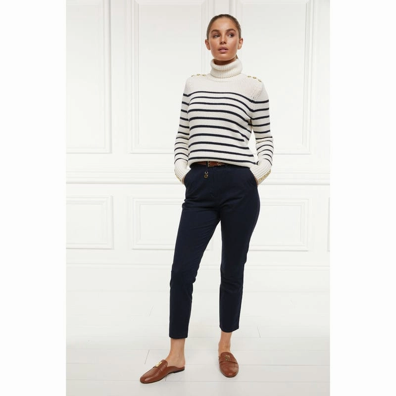 Holland Cooper Arnesby Ladies Chinos - Ink Navy Grab the Deal Now