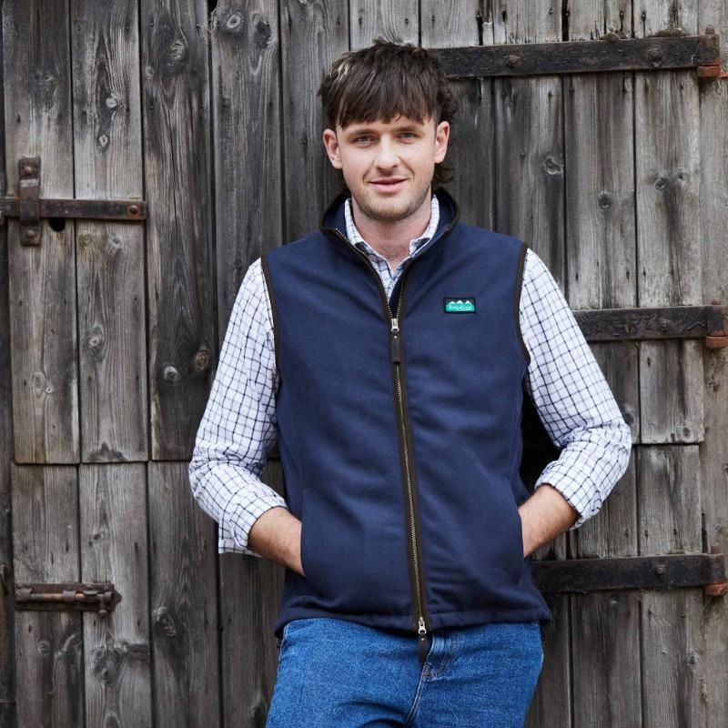 Ridgeline Monarch Mens Knitted Gilet - Navy Flash Sale Alert Exclusive Online Deal
