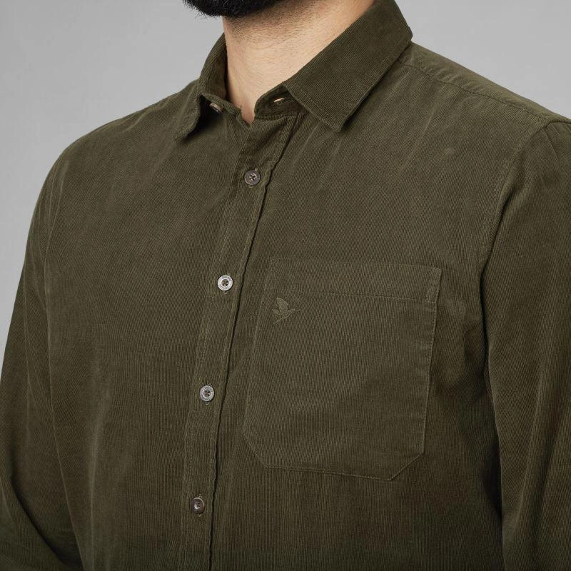 Seeland George Mens Cotton Corduroy Shirt - Pine Green Dont Miss This Deal Todays Special Picks