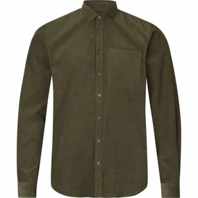 Seeland George Mens Cotton Corduroy Shirt - Pine Green Save Big Today Hot Offer Event