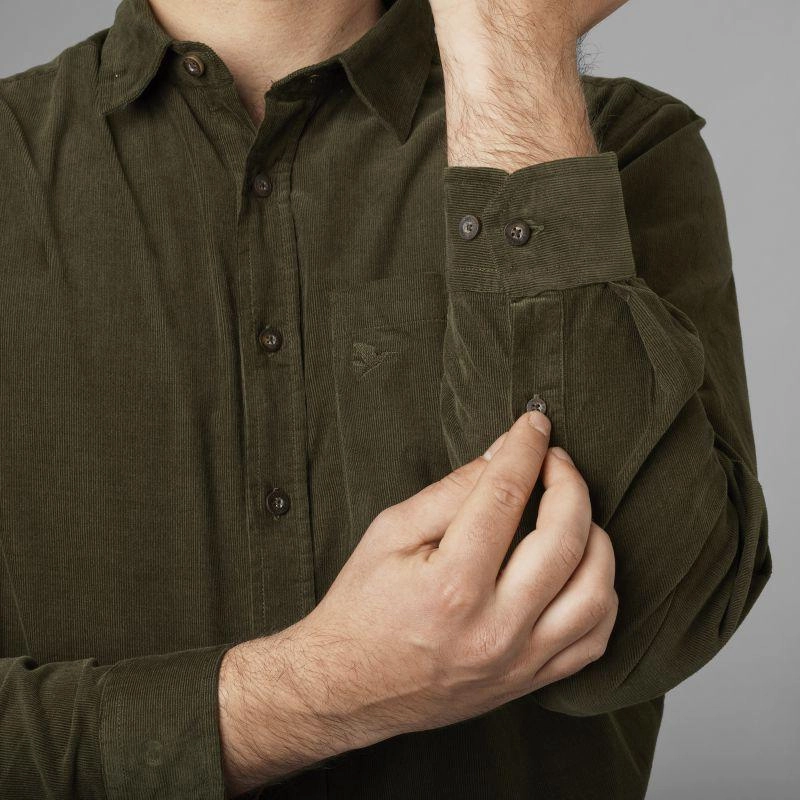 Seeland George Mens Cotton Corduroy Shirt - Pine Green Hot Deals Today Instant Savings Deal