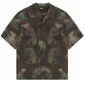 MustHave Gift Ideas Wild Things S/S Camp Shirt Nature Mosaic Olive