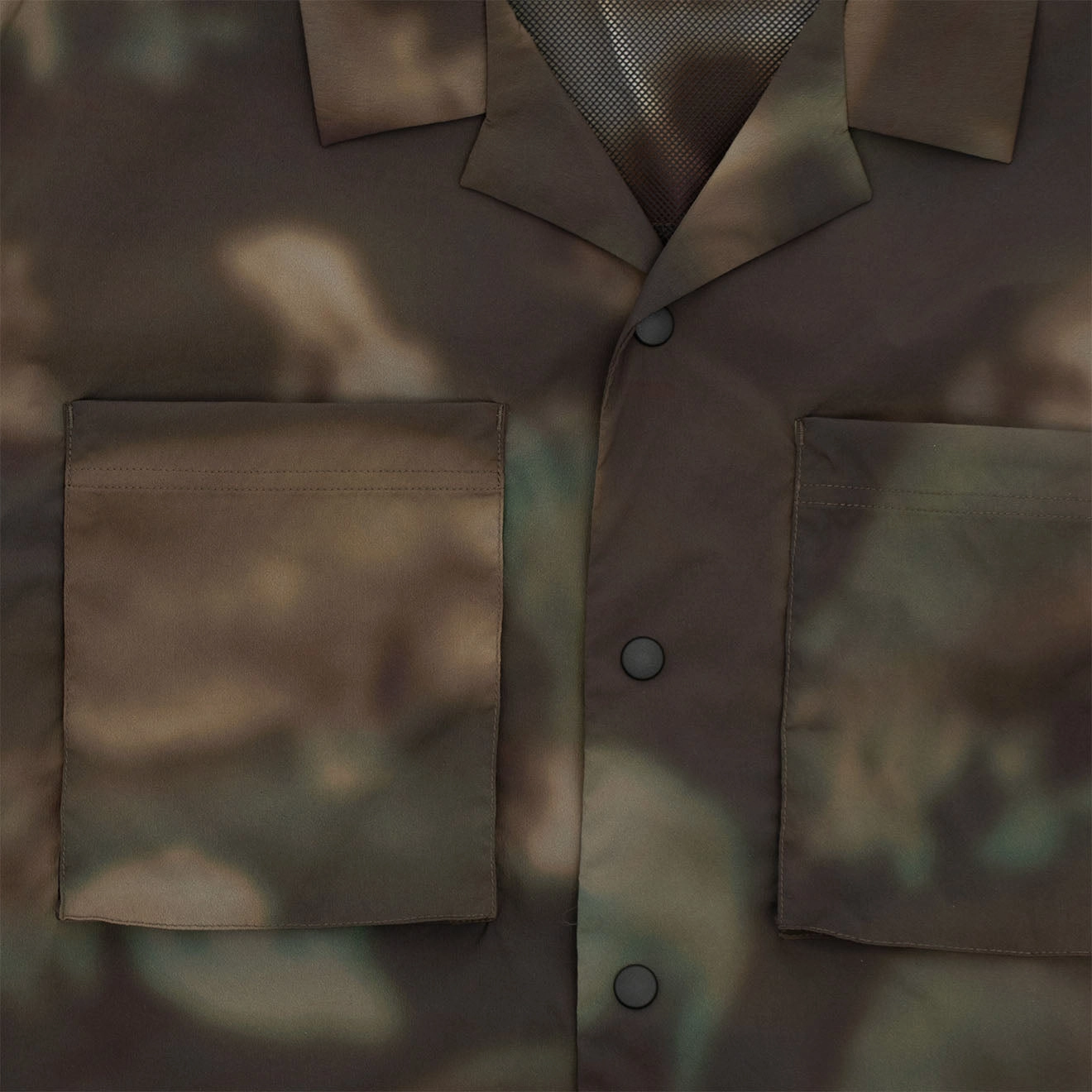 Hot Price Drop Wild Things S/S Camp Shirt Nature Mosaic Olive