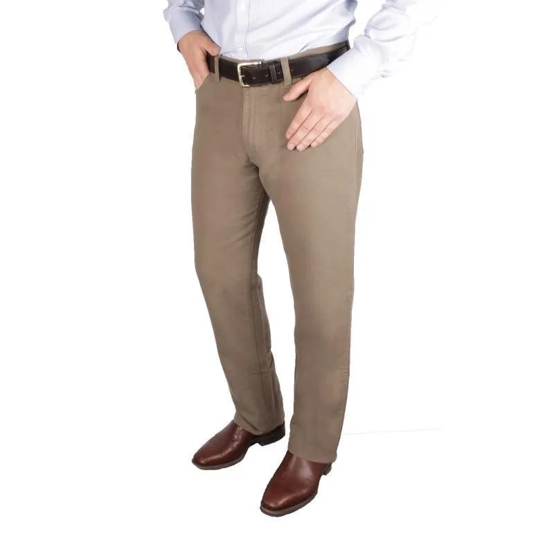 William Powell Mens Cotton Jeans - Stone Limited Stock Offer Exclusive Online Deal