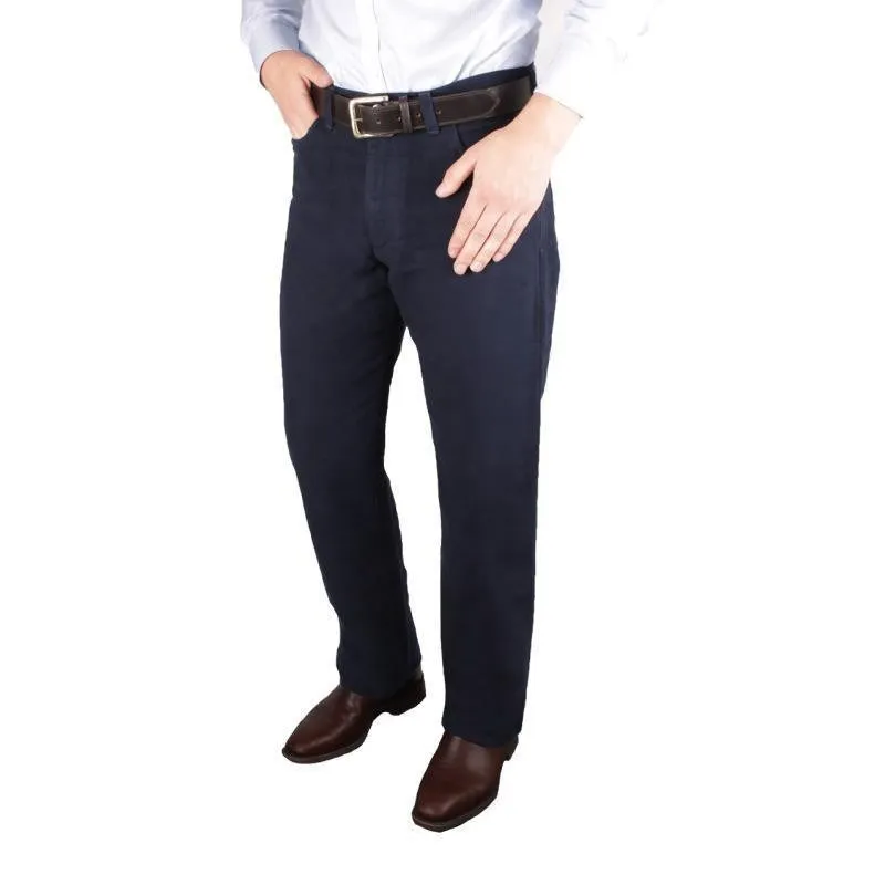 William Powell Mens Lightweight Moleskin Jeans - Midnight Exclusive Online Offer Mega Sale Now