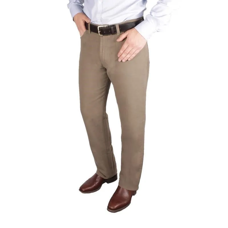 William Powell Mens Lightweight Moleskin Jeans - Stone MustShop Sale Special Deal Frenzy