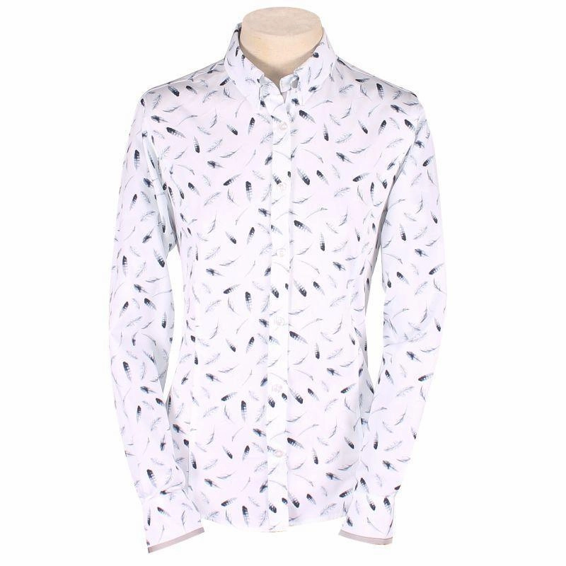 Shop Smart Save William Powell Ladies Feathers Shirt - White