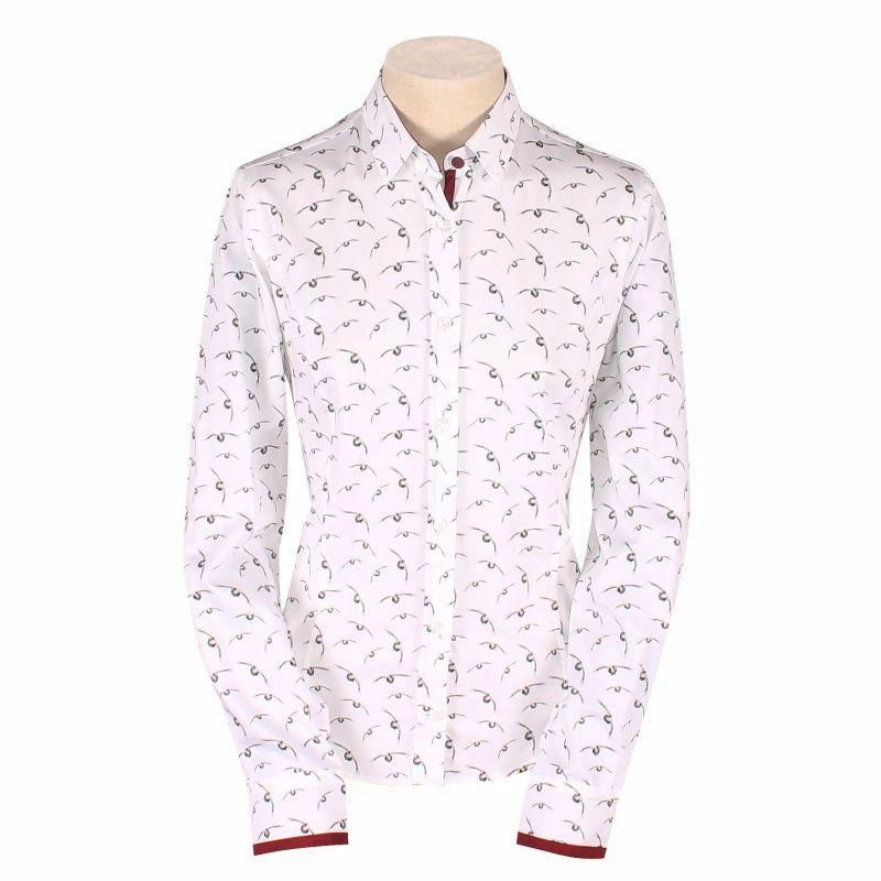 William Powell Ladies Flying Grouse Shirt - White Limited Time Offer