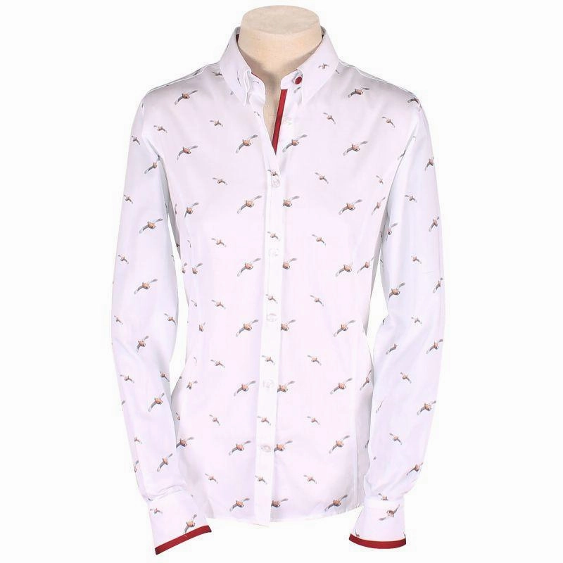 William Powell Ladies Partridge Shirt - White Limited Stock Hot Deal Limited Edition Offer