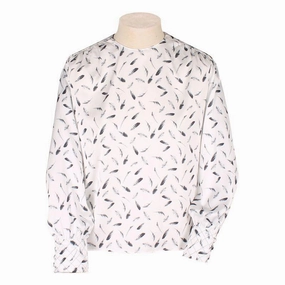 William Powell Ladies Satin Blouse - Feathers Steal Todays Offer