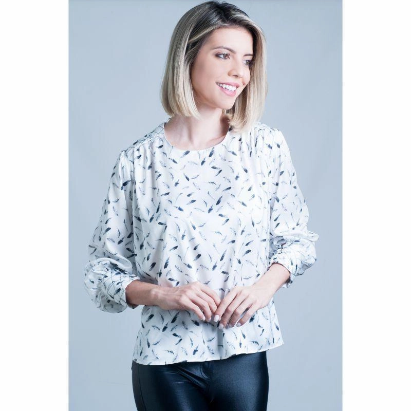 William Powell Ladies Satin Blouse - Feathers Clearance Event Today Dont Wait Save