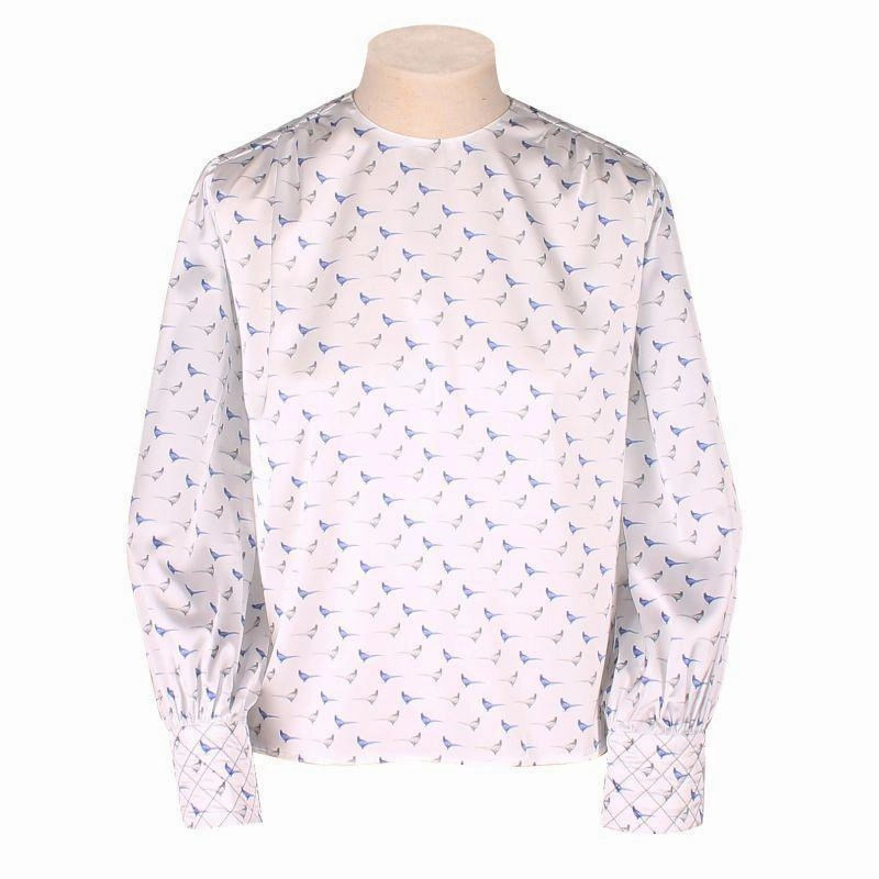William Powell Ladies Satin Blouse - Standing Pheasant Best Deal Today