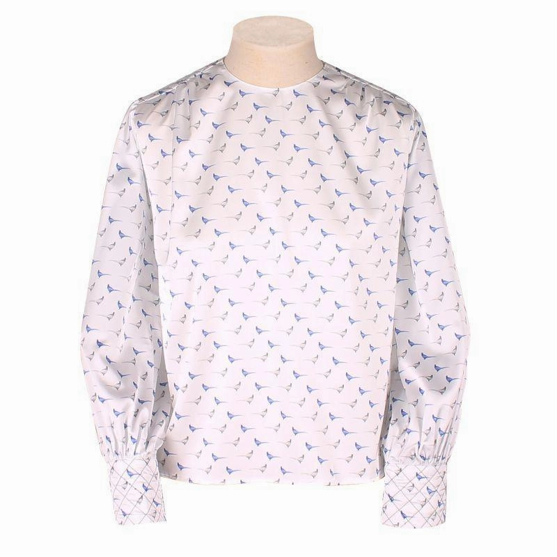 Special Price Today Big Sale Today William Powell Ladies Satin Blouse - Standing Pheasant