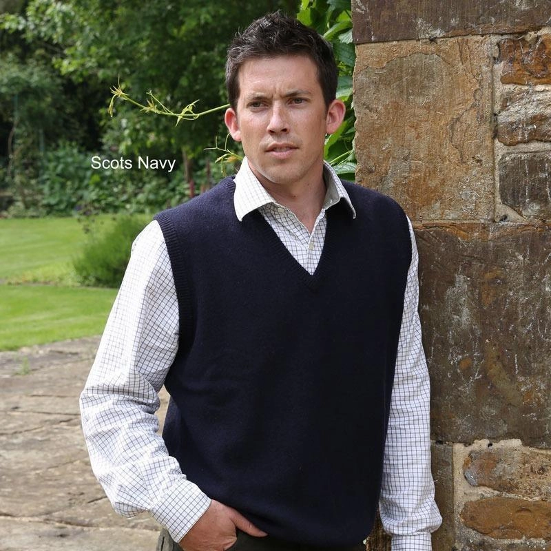 William Powell Lambswool Sleeveless V Neck Slipover - Bordeaux Save More Online Big Sale Today