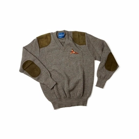 William Powell Mens Rutland Sweater With Pheasant Motif Todays Special Savings Dont Miss This Offer